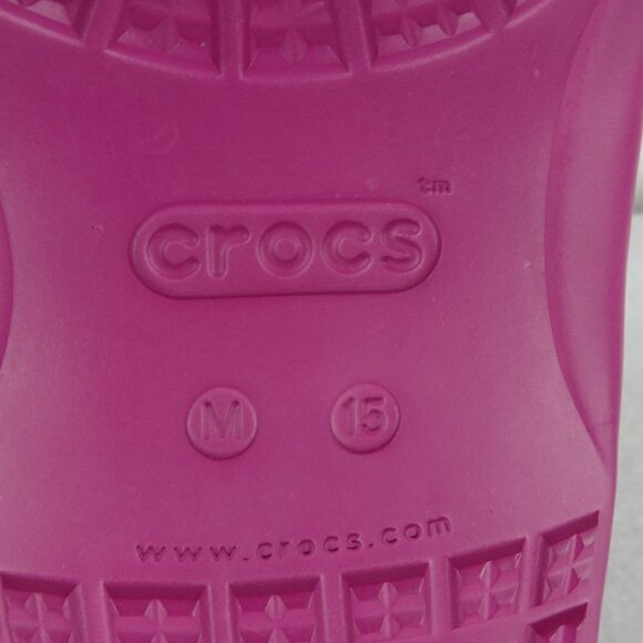 Crocs Classic Slides Men's Size 15 US Pink Double Strap Sandals Barbiecore - Picture 10 of 11